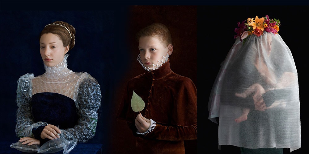 Художник превращает переработанную пластиковую упаковку в костюмы эпохи Возрождения