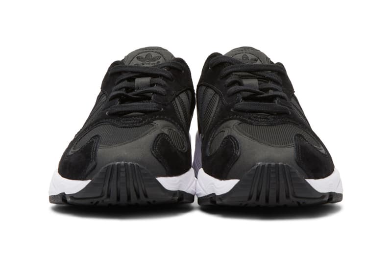 adidas yung black white mens trainers