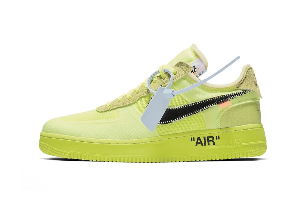 Off-White x Nike Air Force 1 Volt & Black, StockX | HYPEBEAST