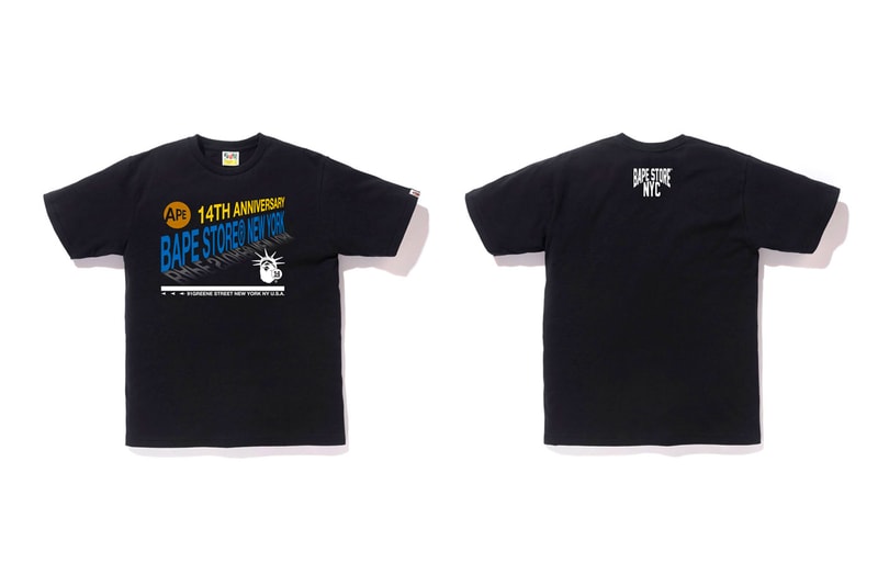 BAPE 14th Anniversary BAPE Store New York Tees | Hypebeast