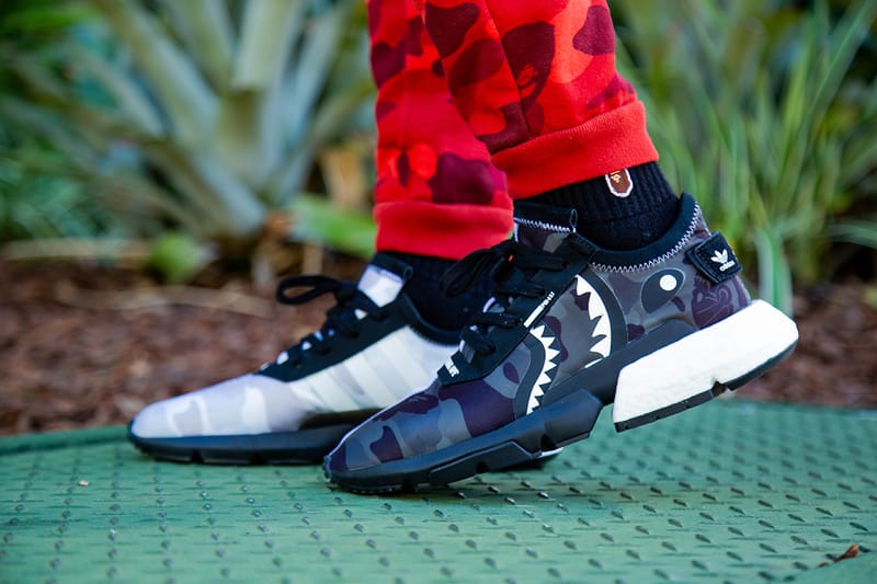 BAPE x NEIGHBORHOOD x adidas POD S3.1 On Foot Photos Hypebeast