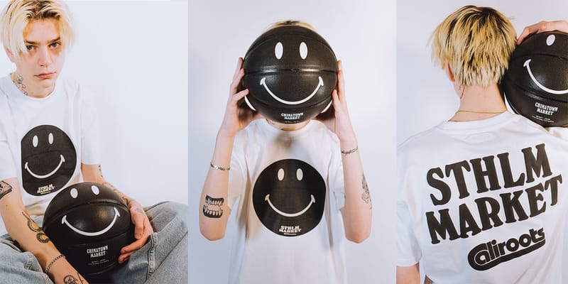 Chinatown Market UV Smiley Basket Ball T-Shirt 太陽光 Chinatown Market UV Smiley Basket Ball T-Shirt