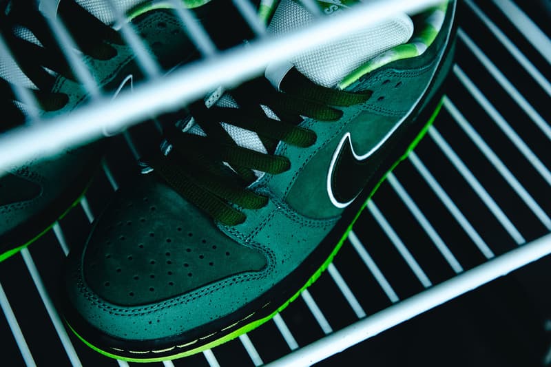 concepts x nike sb dunk low green lobster