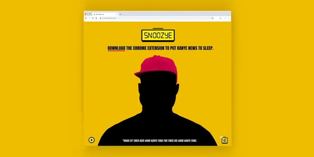 Новости о Канье Уэсте можно заблокировать с помощью нового расширения Chrome «SnoozYe»