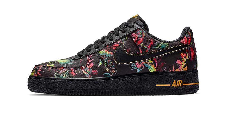 black flower air force 1