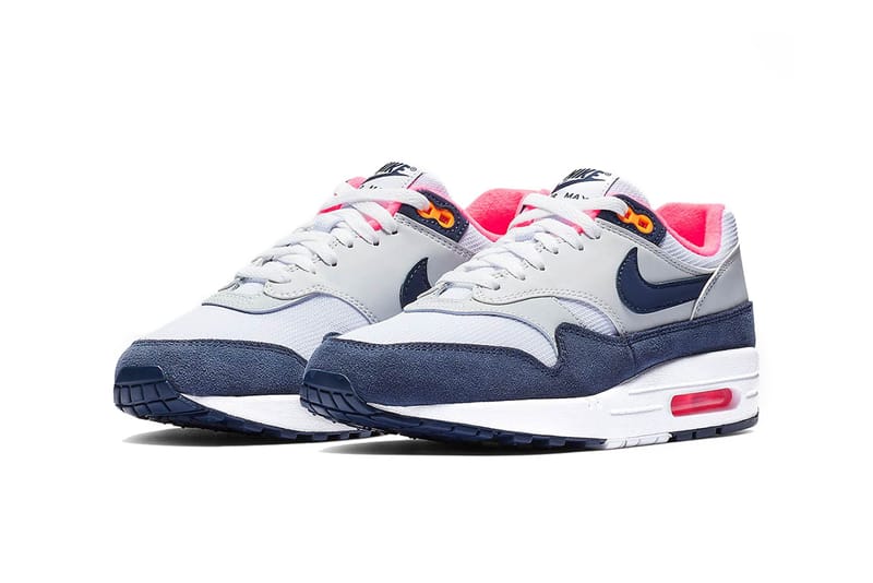 Air max 1 white best sale and navy