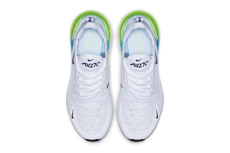 green and yellow air max 270