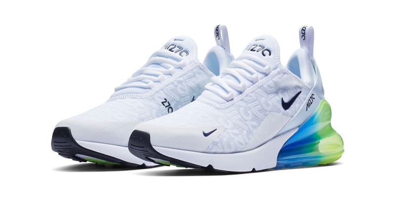 Green and white air max 270 sale