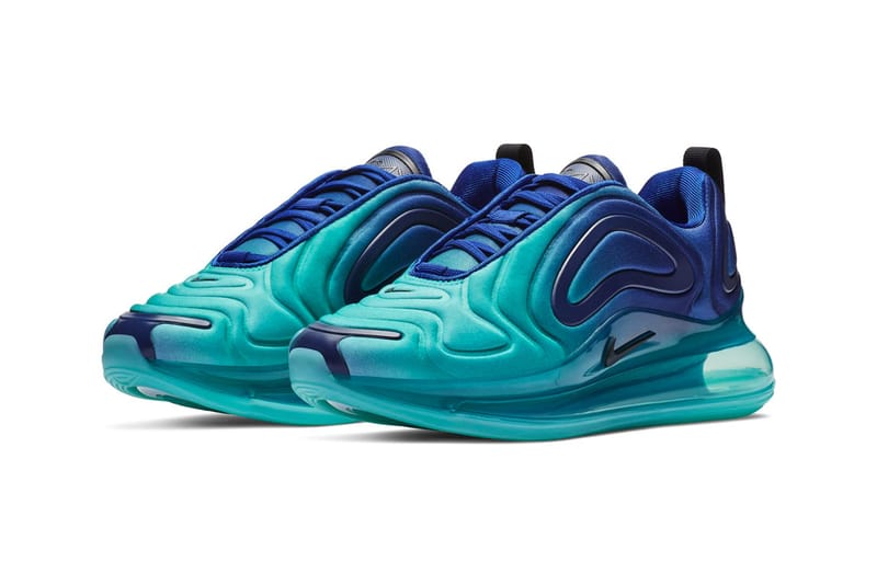 Nike air max 720 blue best sale and green