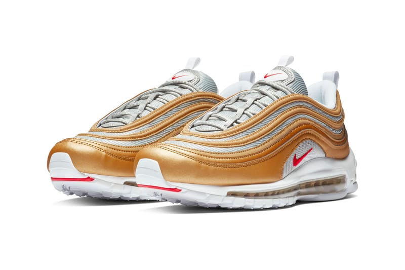 Nike air max 97 white hot sale rose gold