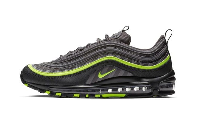 Grey and lime green clearance air max