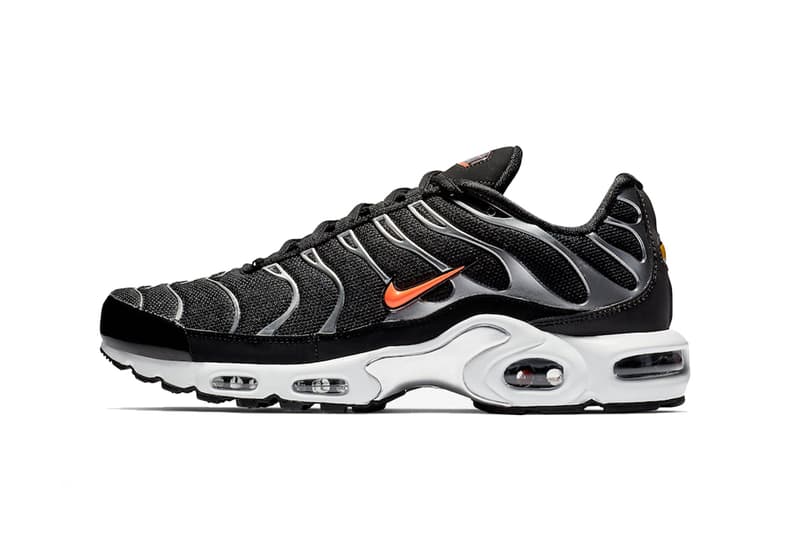 air max plus black silver orange