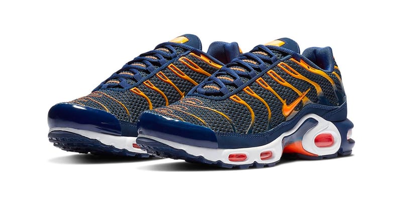 Nike air max plus orange blue best sale