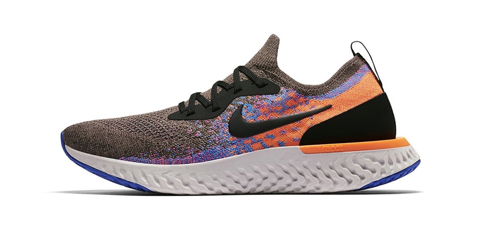 nike epic react flyknit mens orange