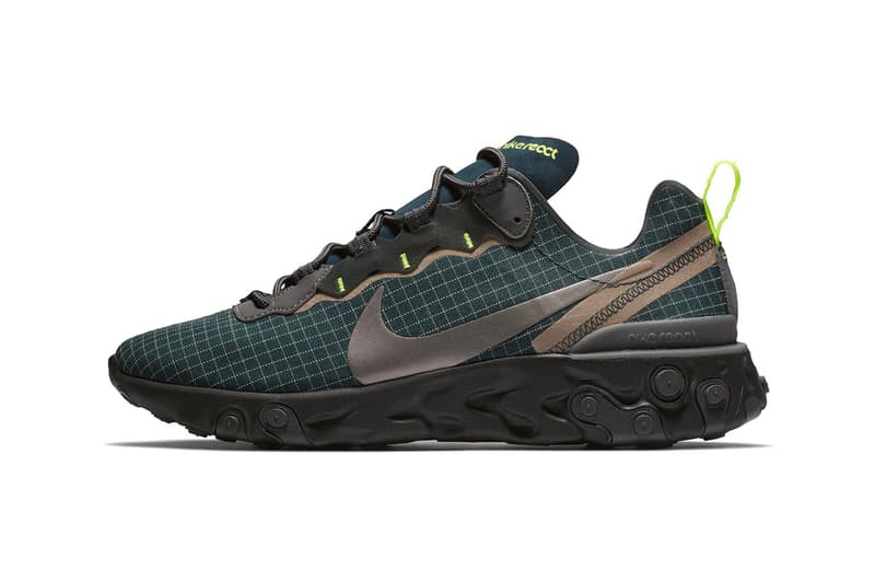 nike react element 55 women's green