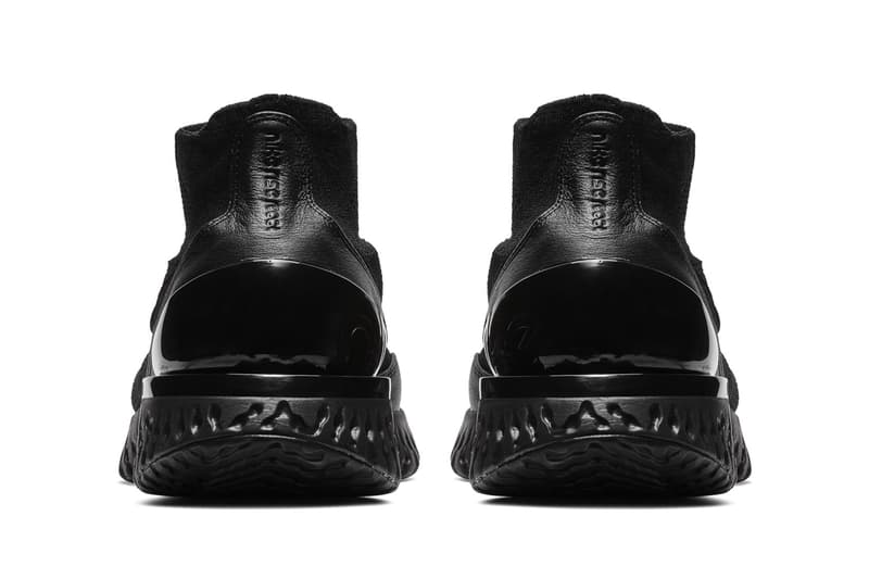 nike rise react flyknit triple black
