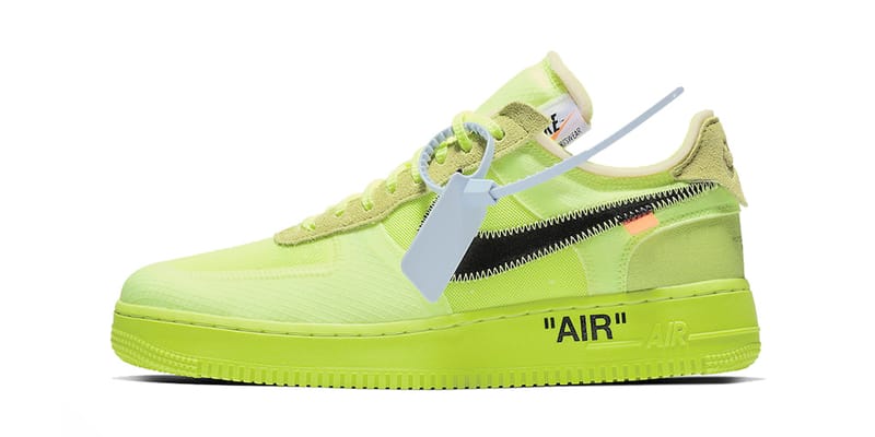 Off-White™ x Nike Air Force 1 Volt Clean Look | Hypebeast