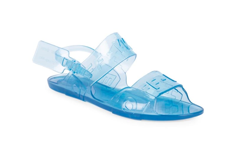 Off White Zip Tie Jelly Sandal Release Hypebeast