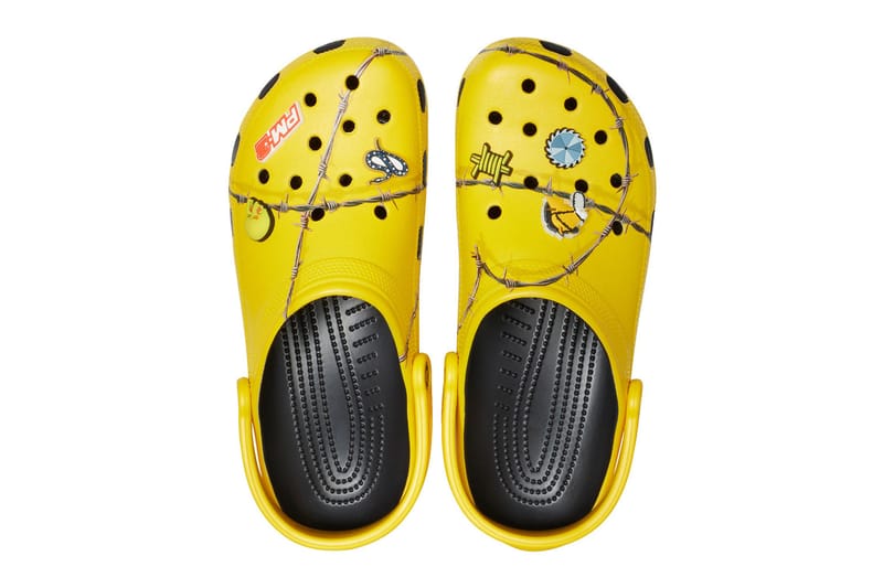 Post malone crocs store barbed wire