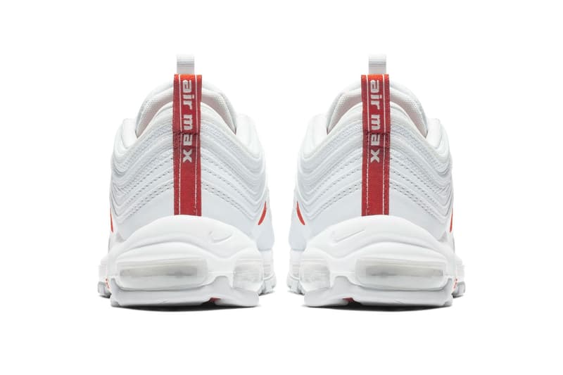 green white and orange air max 97