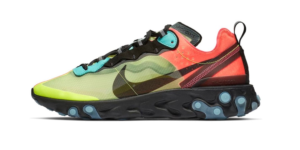 nike react grey and pink