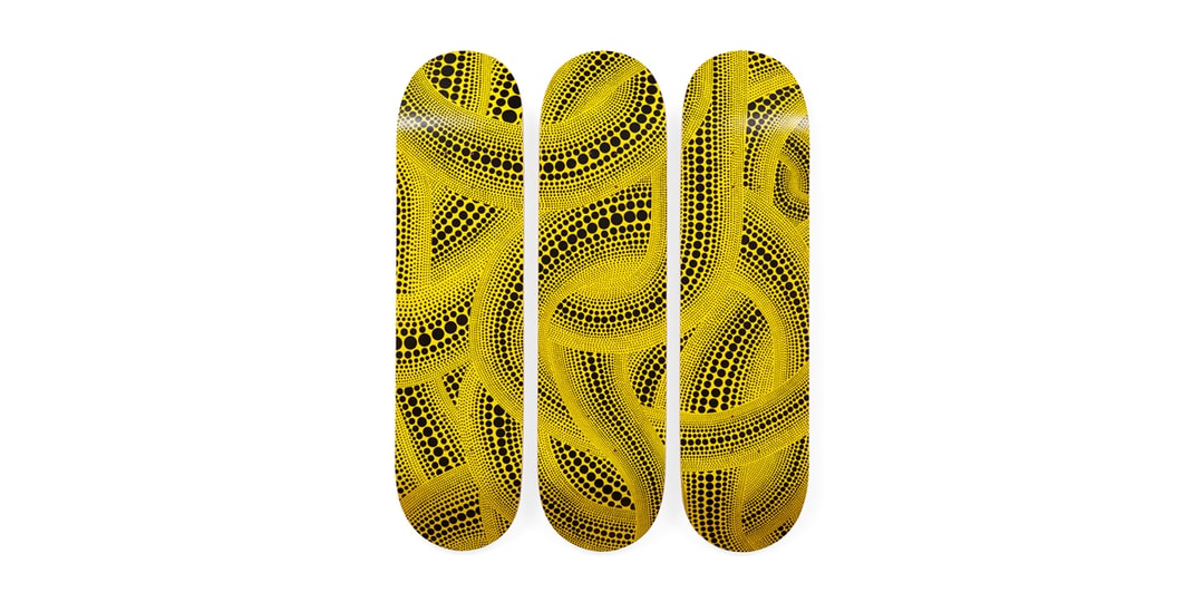 Адвент-календарь, день 3: Яёи Кусама x Магазин дизайна MoMA «Желтые деревья» Триптих скейт-деки