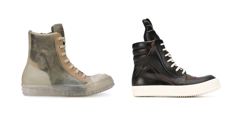 靴 Rick Owens babel geobasket 45 Rick Owens Rick Owens SS19 Babel Transparent Zombie Swamp