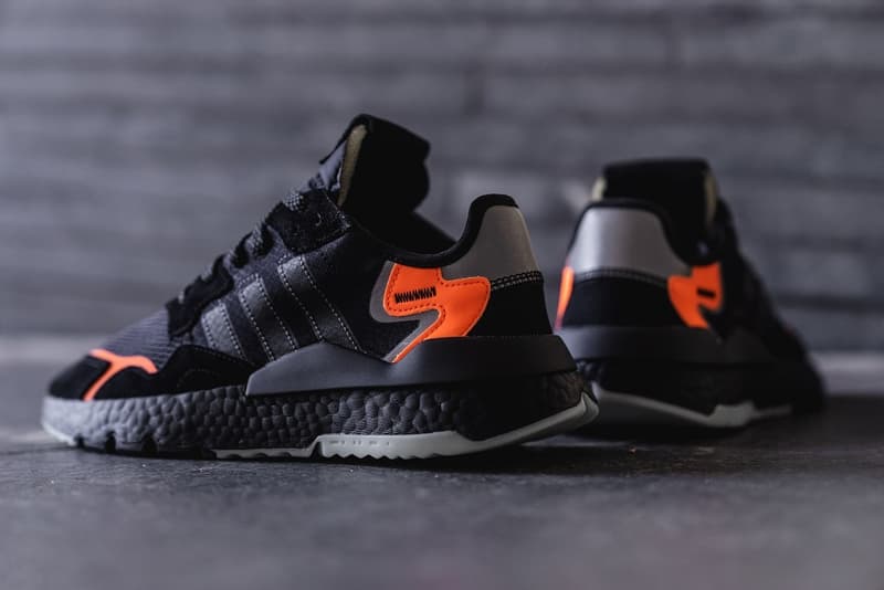 nite jogger orange black