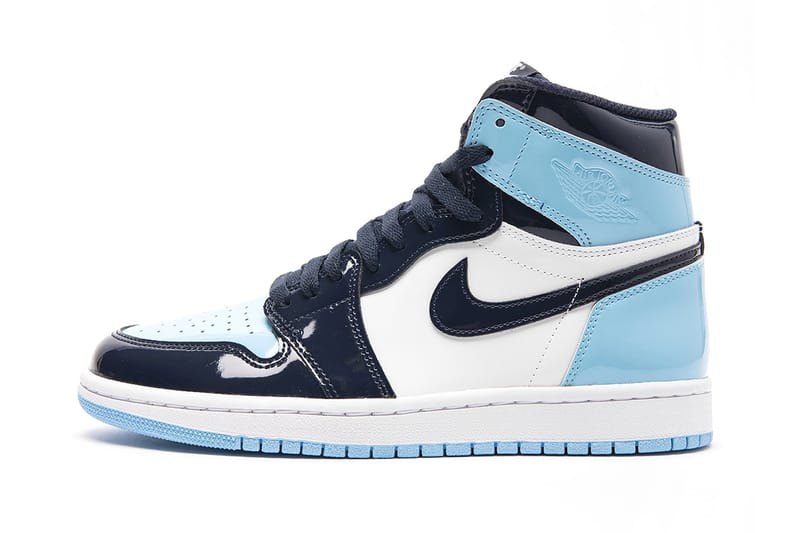 Air jordan 1 high sale unc / blue chill women's