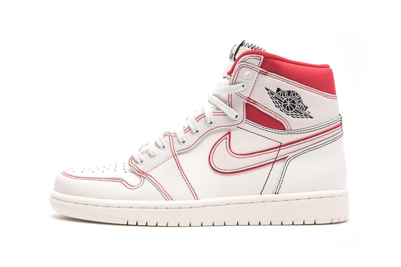 Air jordan 1 clearance high white and red