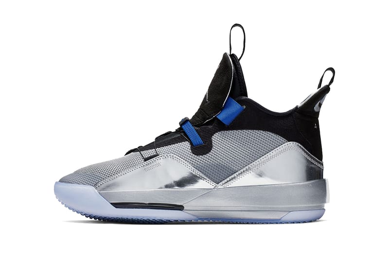 Jordan 33 metallic silver on sale