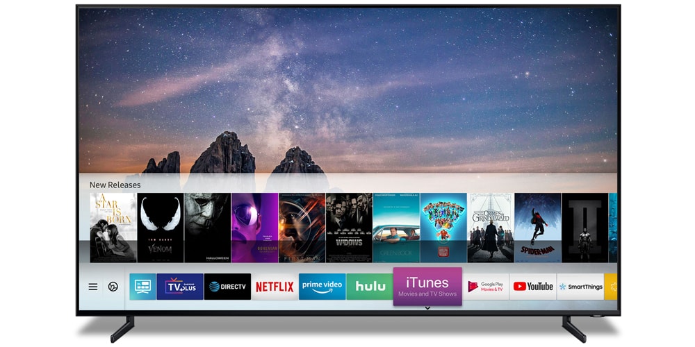 Apple внедряет iTunes в смарт-телевизоры Samsung