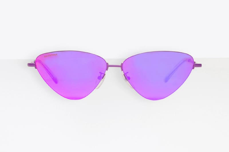 Balenciaga on sale purple sunglasses