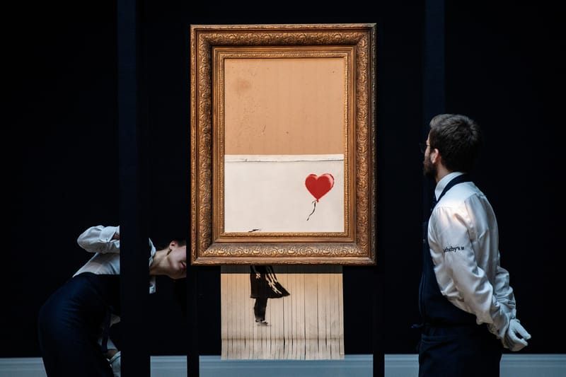 Banksy 'Love Is In The Bin' Painting In Germany | HYPEBEAST