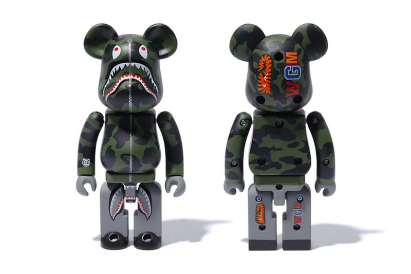 BAPE x Medicom Toy Ready 1ST CAMO SHARK & Baby Milo BE@RBRICKS 