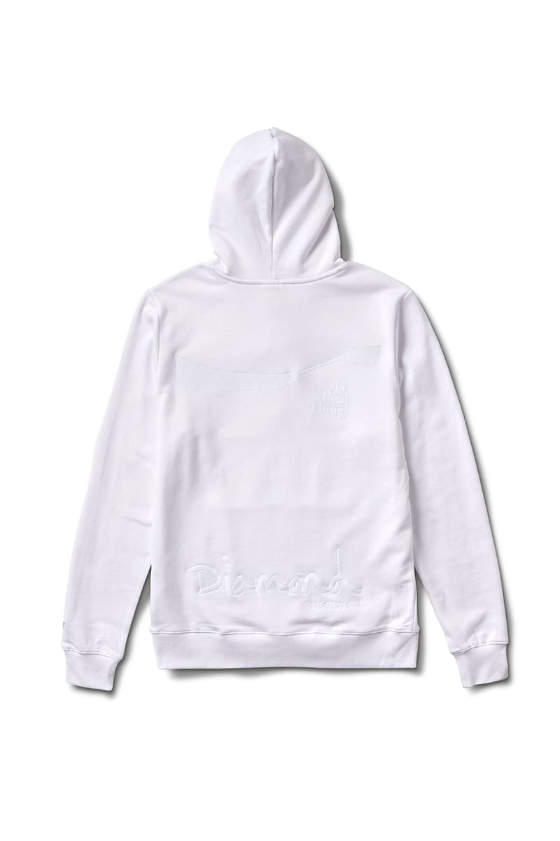 Diamond supply hotsell co white hoodie