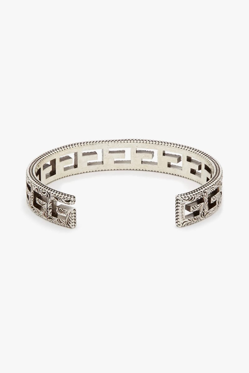 Cuff bracelet with on sale square g motif