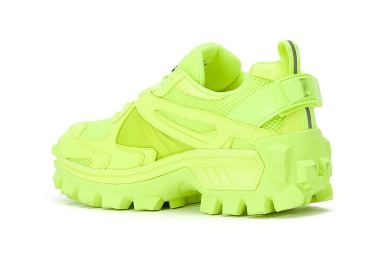 Neon green cheap chunky sneakers