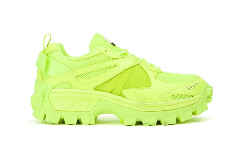 chunky sneakers neon