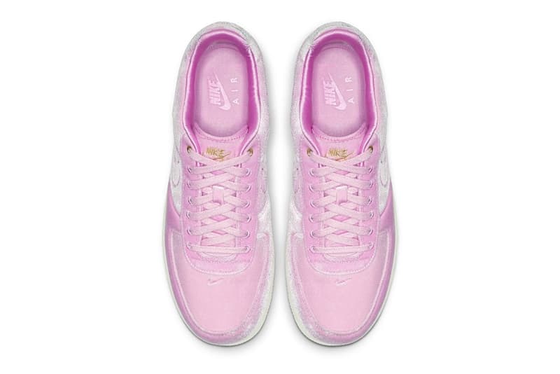 velour pink air force 1