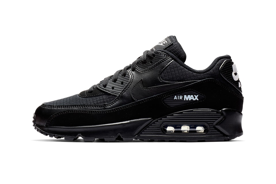 nike air max 90 leather black and white