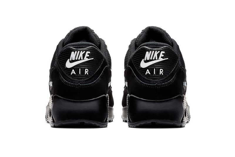 nike air max 90 essential black white