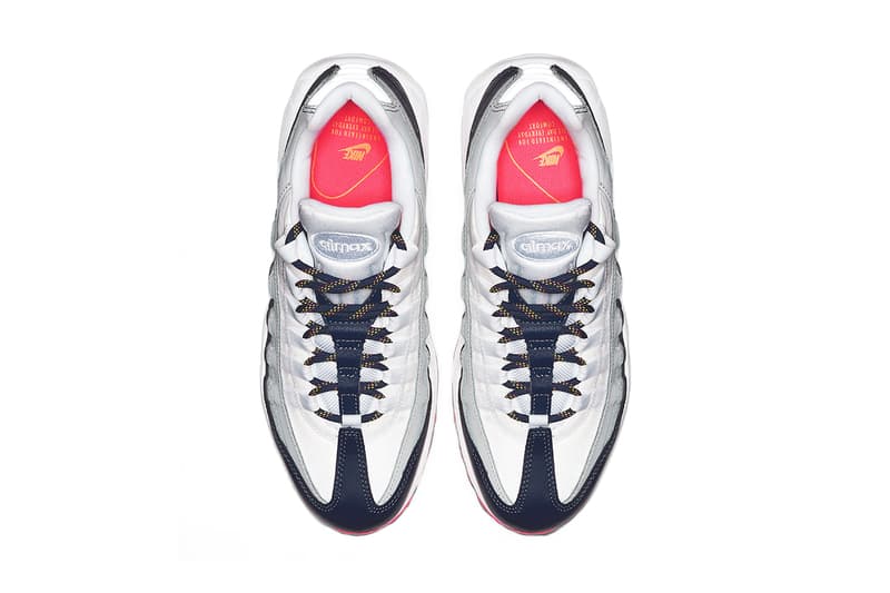 nike air max 95 midnight navy laser orange