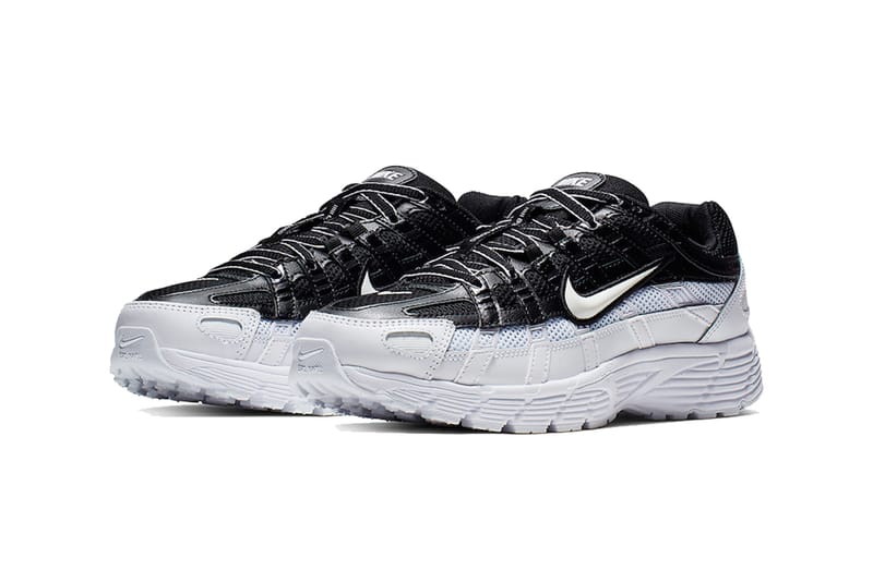 Nike p 6000 black cheap and white