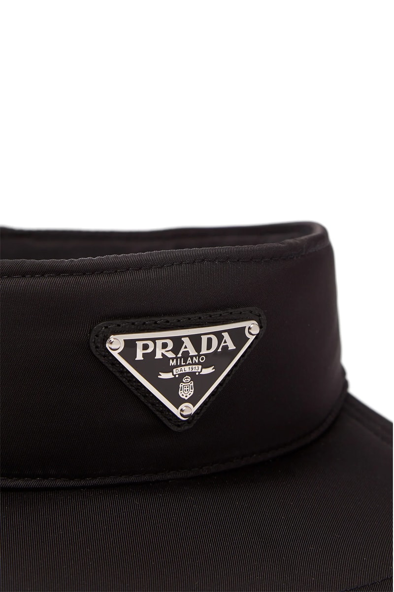 Prada LogoAppliqued Nylon Visor Release Hypebeast