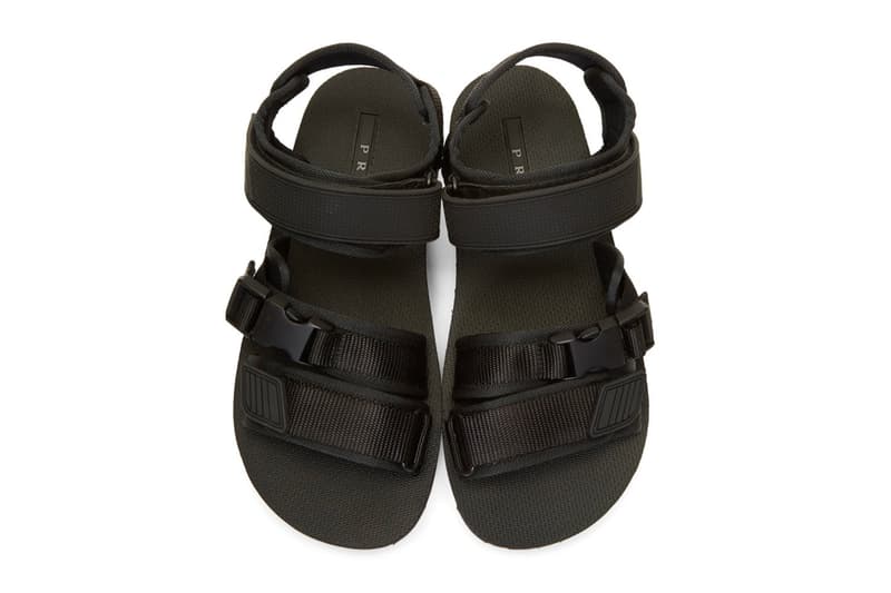 Prada Black Tech Sandals Release Info | Hypebeast