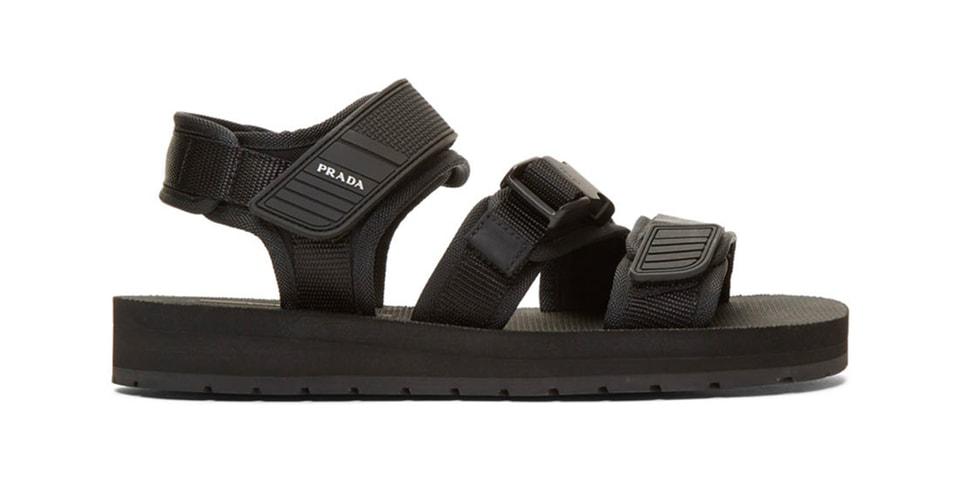 Prada Black Tech Sandals Release Info | Hypebeast