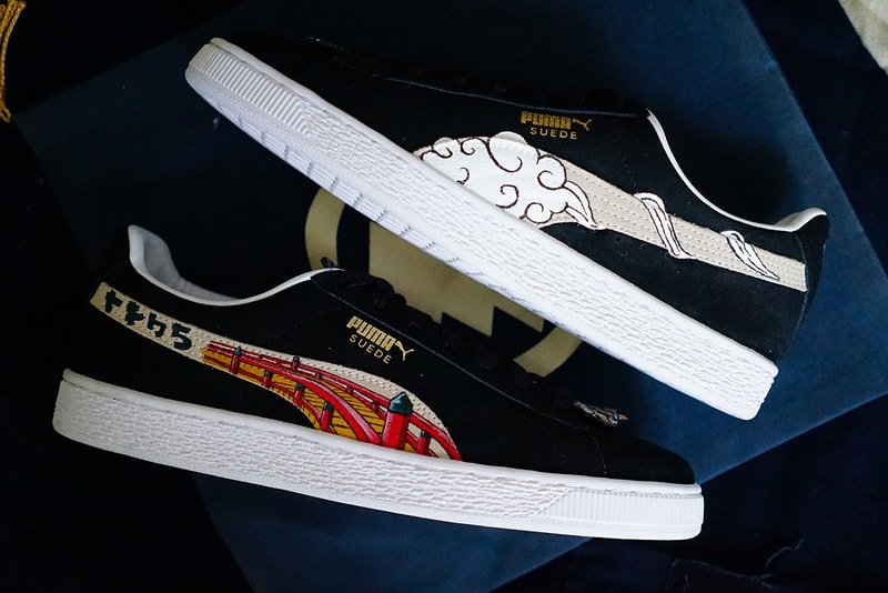 PUMA Suede Ukiyo-E Custom by Flying Hawk Studios | Hypebeast