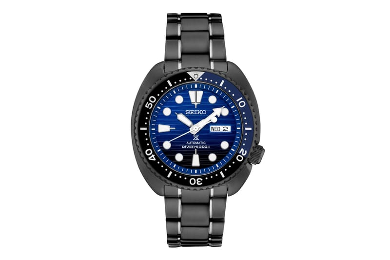 Seiko turtle clearance blue black