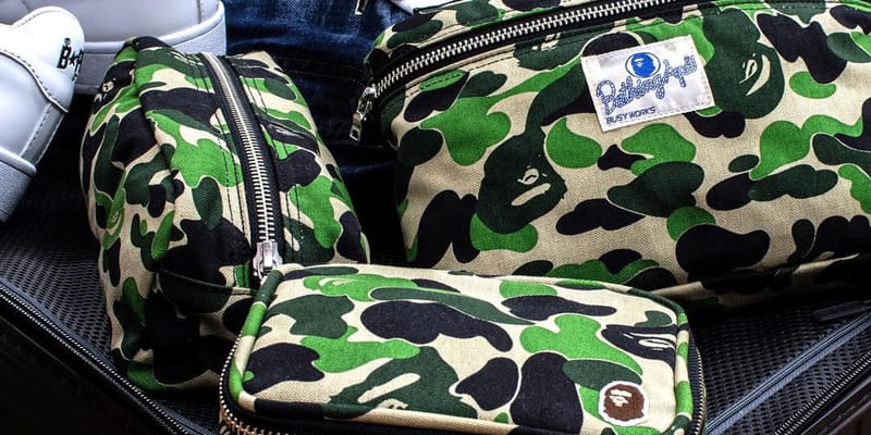 BAPE ABC CAMO Travel Pouches | Hypebeast